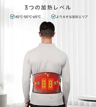ALLJOY 腰痛ベルト 腰 温め 3段階温熱調整 腰サポーター 5段階振動 腰 Amazon | ALLJOY 腰痛ベルト 腰 温め 3段階温熱調整 腰